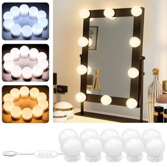 10 Bulb Vanity Mirror LED Light Kit - 3 Modes, USB Operated — main product photo