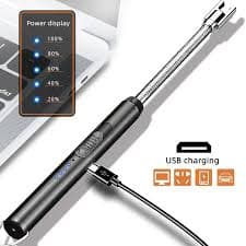 Rechargeable Arc Light Metal | Kitchen USB Arc Lighter With Hanging Hook | Metal Rechargeable Light — main product photo