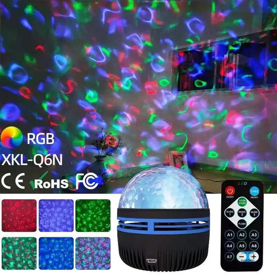 XKL-Q6N RGB LED Projector Light - Galaxy & Party Effect — main product photo