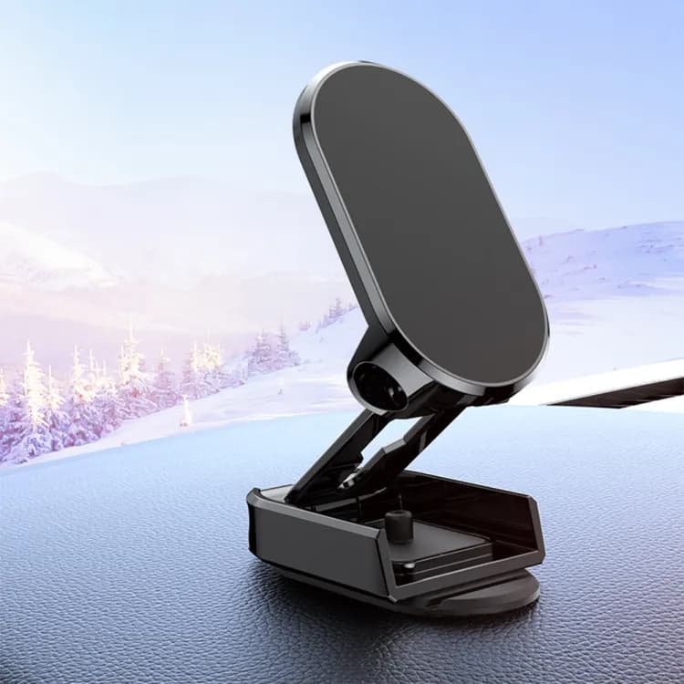 Folding Car Mobile Phone Bracket Base Strong Magnetic Suction 360 Degree Rotating Adjustable Height Air Outlet Navigation Holder - Mobile Stand - Phone Stand - Stand For Mobile Phone — main product photo