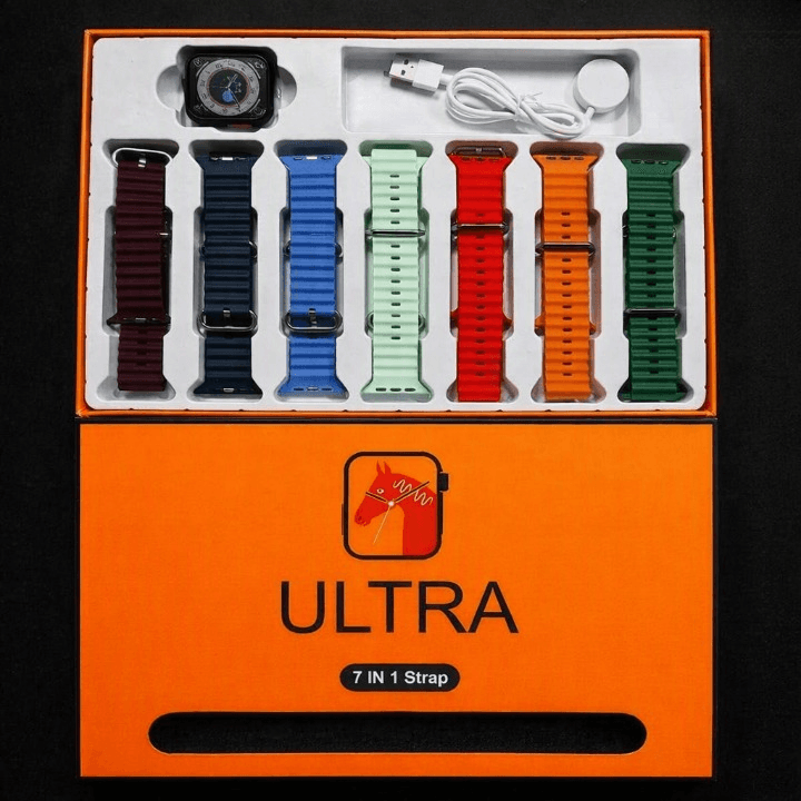 7-in-1 Ultra 3 Smart Watch with 7 Colorful Straps — main product photo