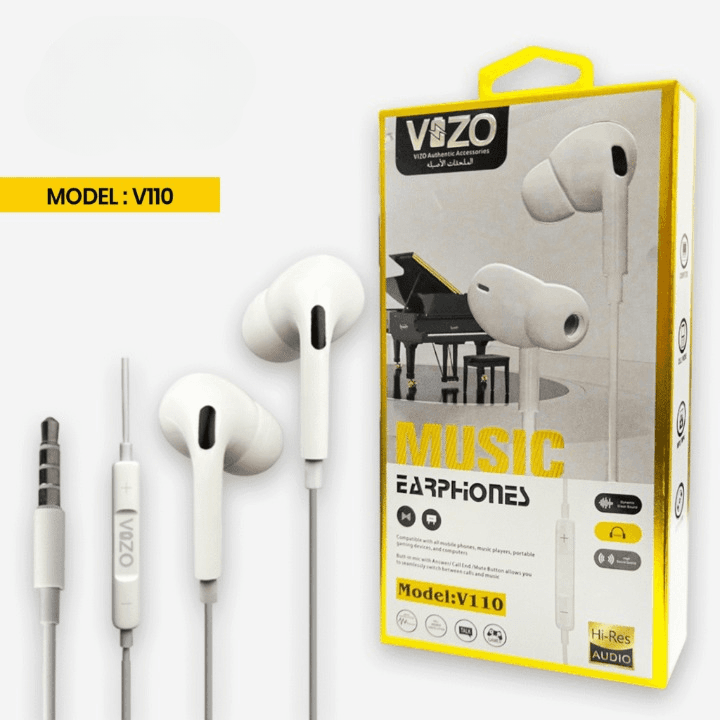 VIZO V110 Super Bass Hand free | Wired In Ear Phones for Men and Women | Best Quality Earphone - Hands-Free For Mobile Mobile Phone - Hands-Free For Android — main product photo