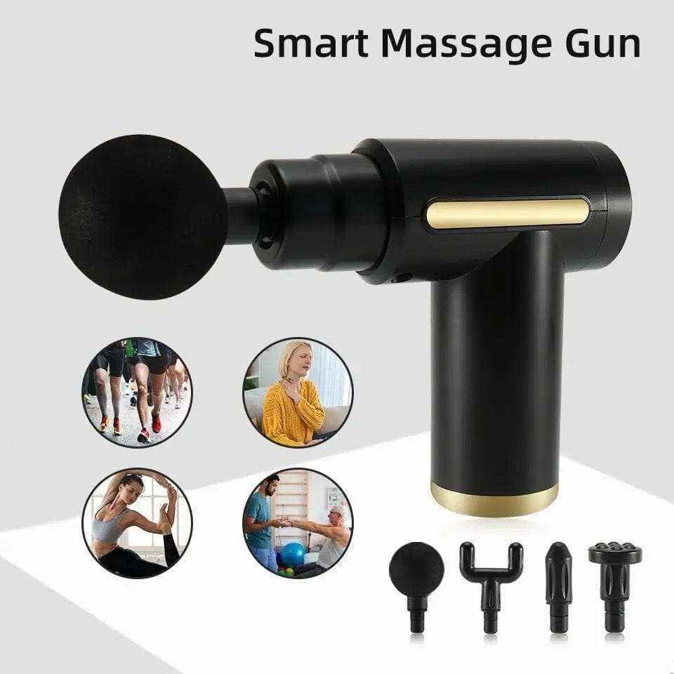 Smart Quiet Massage Gun with 4 Heads Ideal for athletes and home use — main product photo
