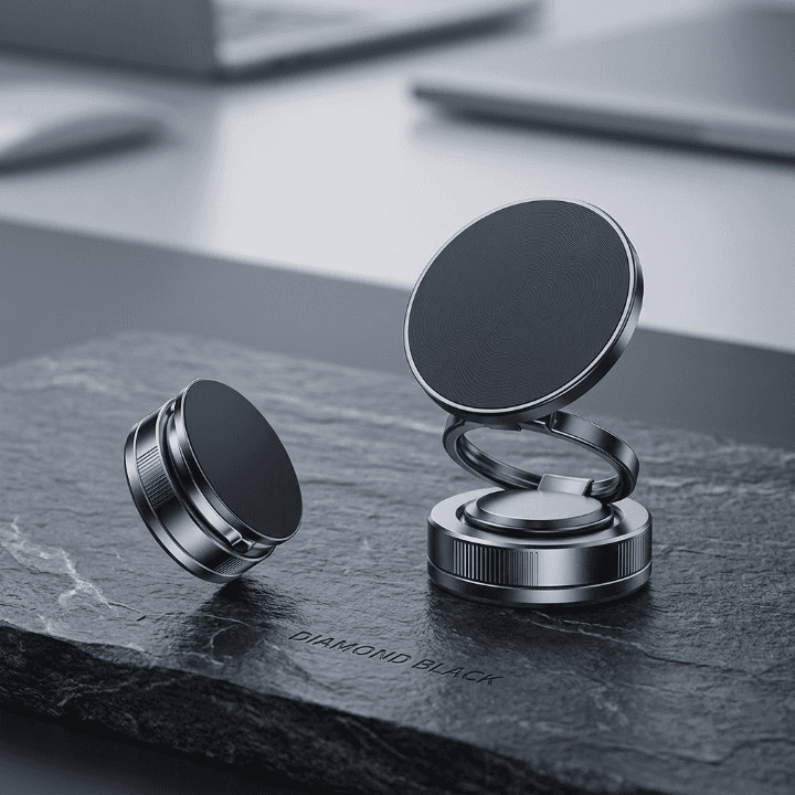 Vacuum Adsorption Magnetic Mobile Phone Holder & 360° Rotatable Car Mount Bracket | Mobile Holder For Car | Self-Adhesive Magnetic Mobile Holder — main product photo
