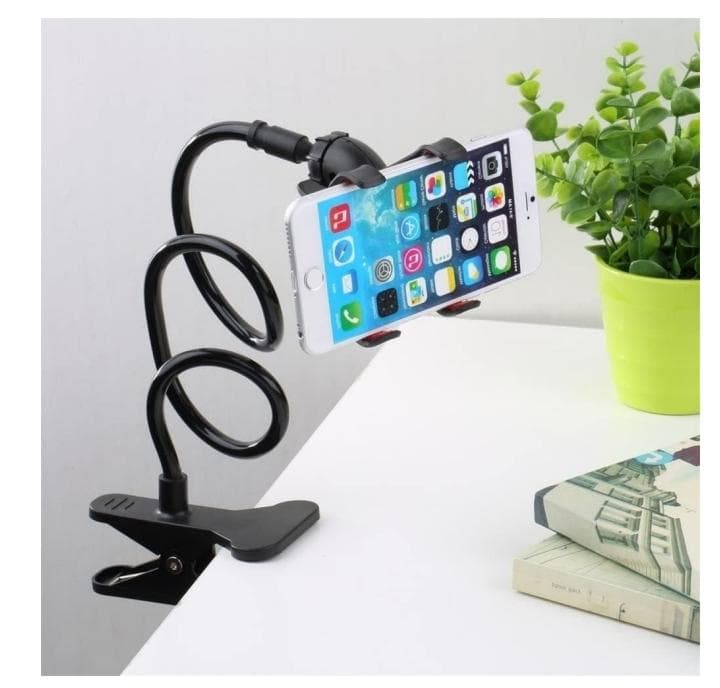 Flexible Snake Mobile Stand – Adjustable Lazy Phone Holder for Desk, Bed & Table | Random Color — main product photo