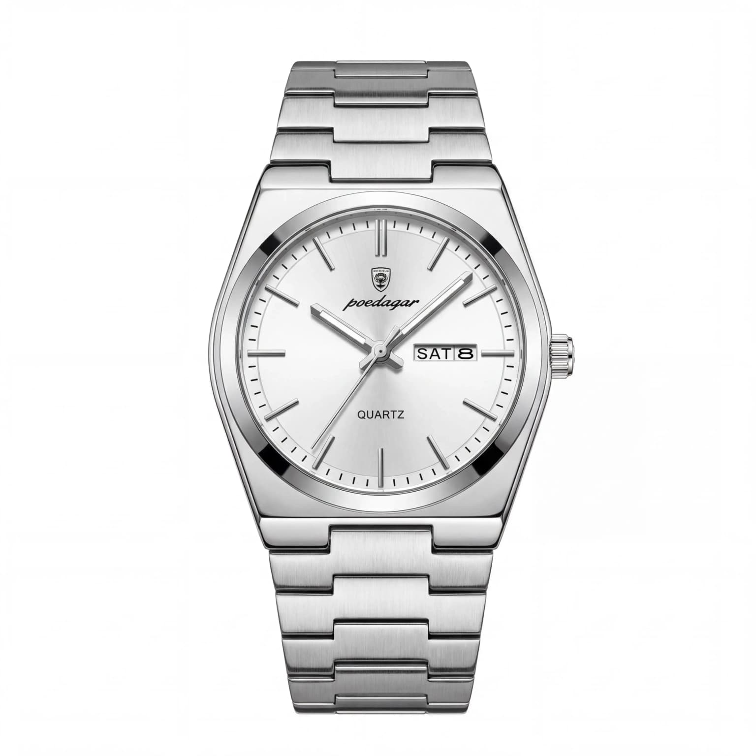 Premium Stainless Steel Quartz Watch PRX Style Elegant Durable Timepiece With Stainless Steel Strap And Precise Quartz Mechanism — main product photo