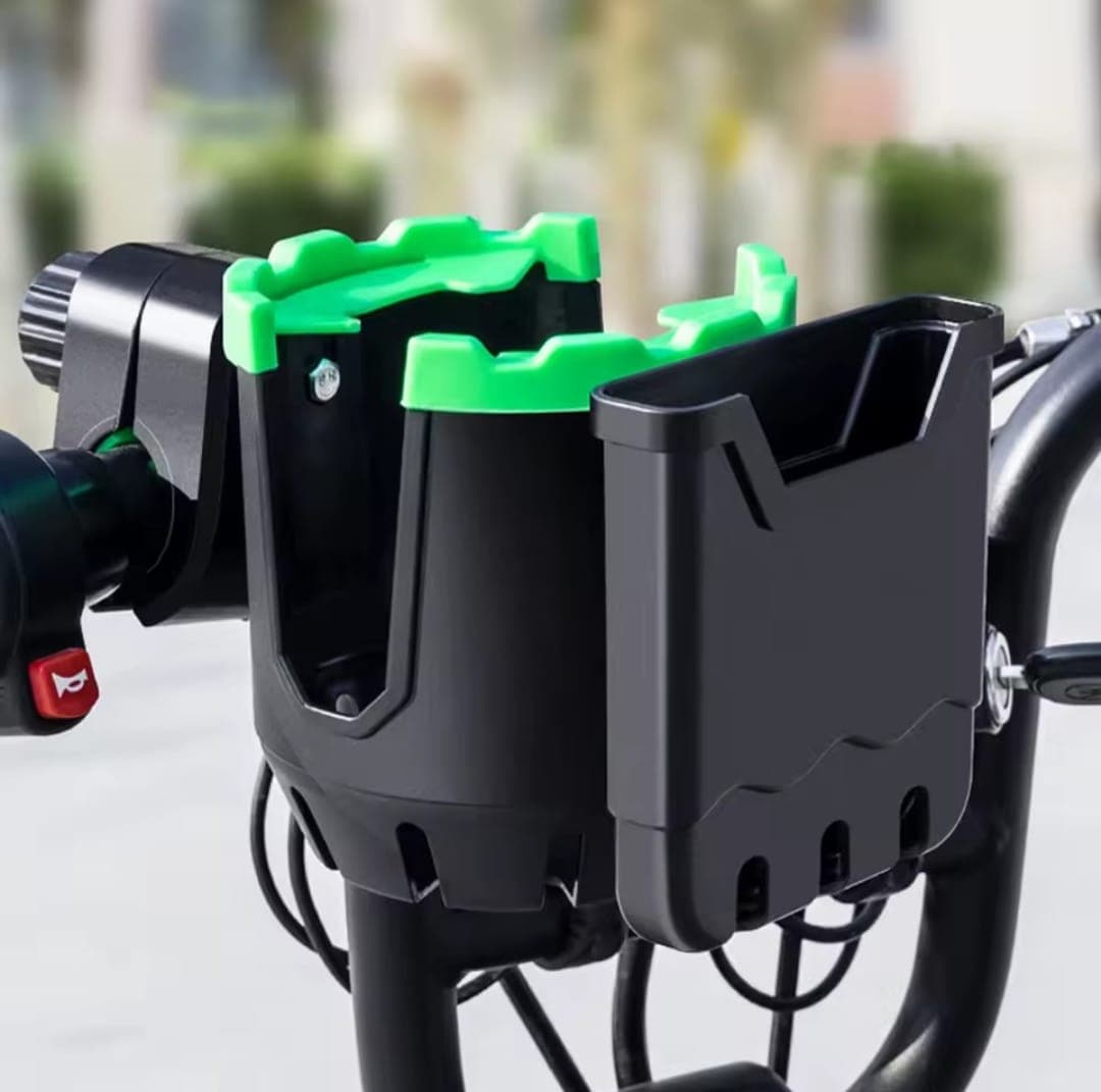 Universal 2-in-1 Motorcycle Cup Holder & Mobile Phone Bracket (HT-506) – Anti-Shake Adjustable Bike Handlebar Mount — main product photo