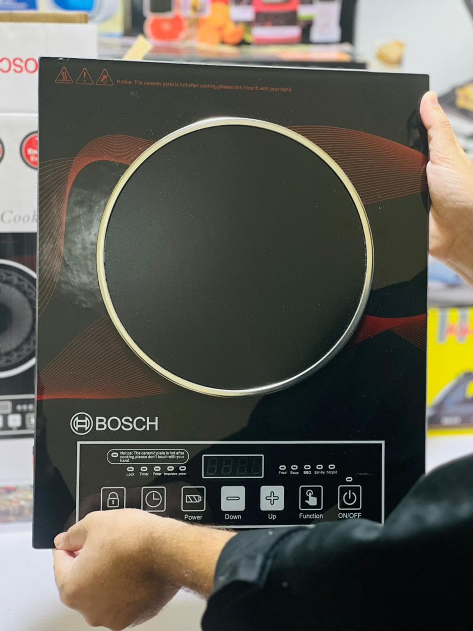 Bosch 2200 Watts Infrared Cooker RBK-12 With Digital Touch Controls Multiple Cooking Functions And Safety Lock For Modern Kitchens — main product photo