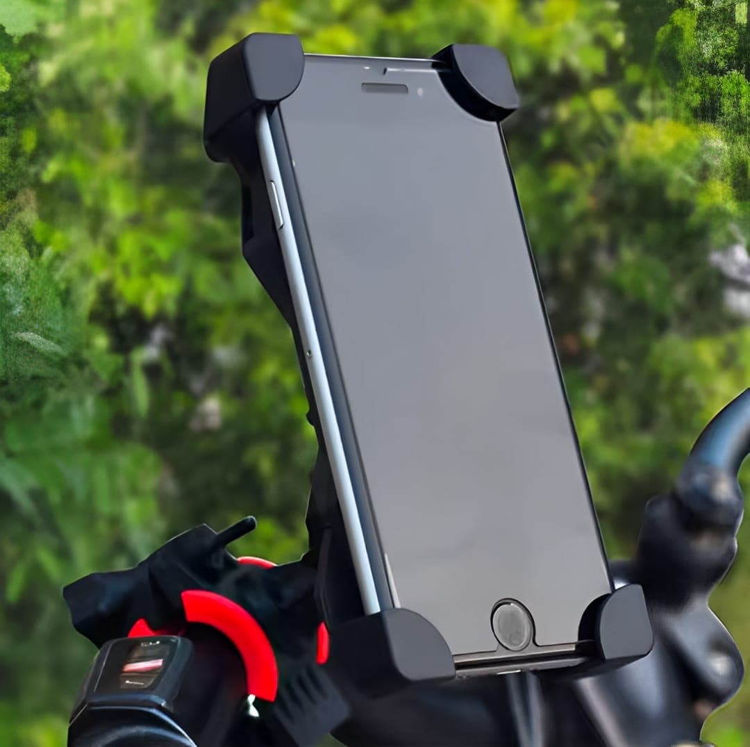 Mobile Phone Holder Stand for Bicycle & Motorcycle – Universal 360° Rotation Mount ( random color) — main product photo