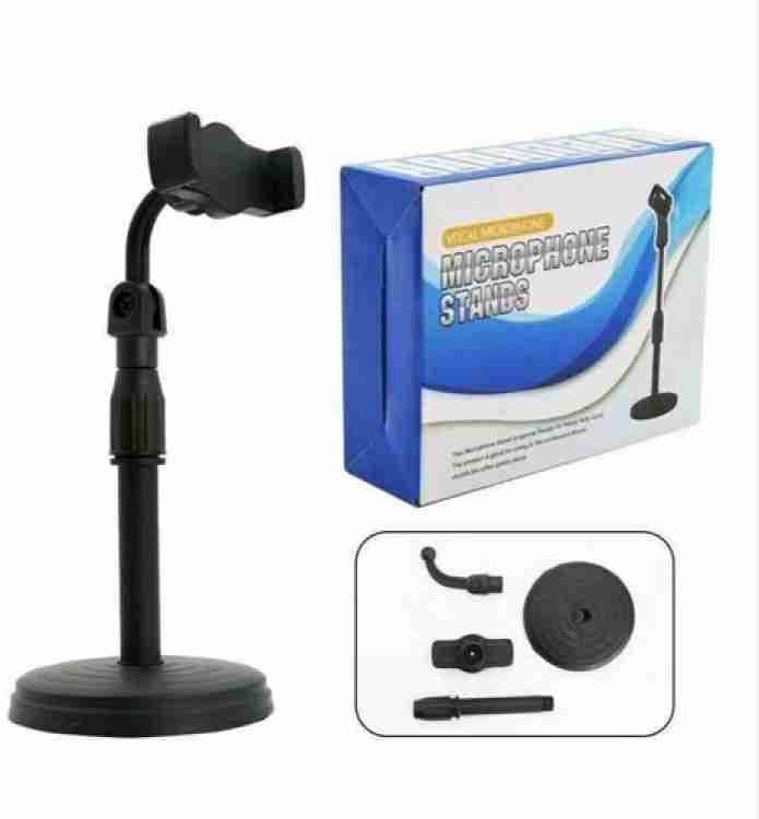 Adjustable Mobile Phone Stand with Flexible Gooseneck Arm & Stable Base for Recording, Live Streaming & Video Calls — main product photo