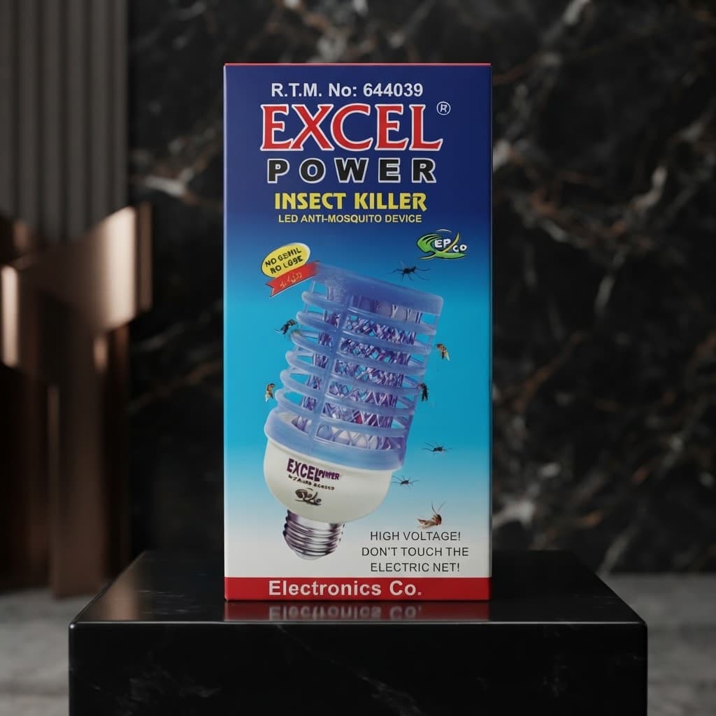 Excel Power LED Insect Killer Bulb With Energy-Efficient LED Light Technology For Efficient And Eco-Friendly Insect Control At Home And Office — main product photo