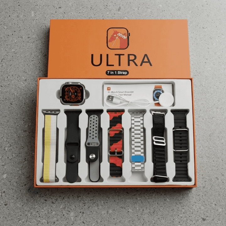 7 In 1 Ultra Smart Watch Is A Premium Wearable Designed To Combine Style, Functionality, And Convenience. — main product photo