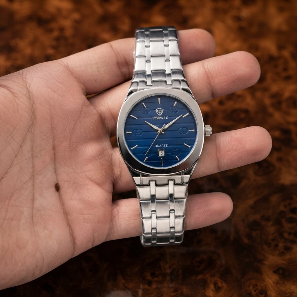 Men’s Stainless Steel Quartz Watch Elegant Durable Timepiece With Stainless Steel Strap And Detailed Dial For Daily And Formal Wear — main product photo
