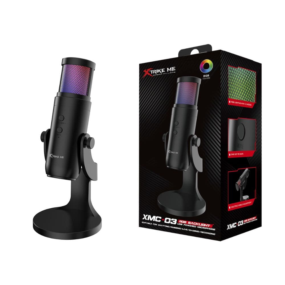 Xtrike Me Usb 12 Rgb Light Gaming Microphone - Gaming Accessory Designed For Audio Recording And Daily Streaming Routine — main product photo