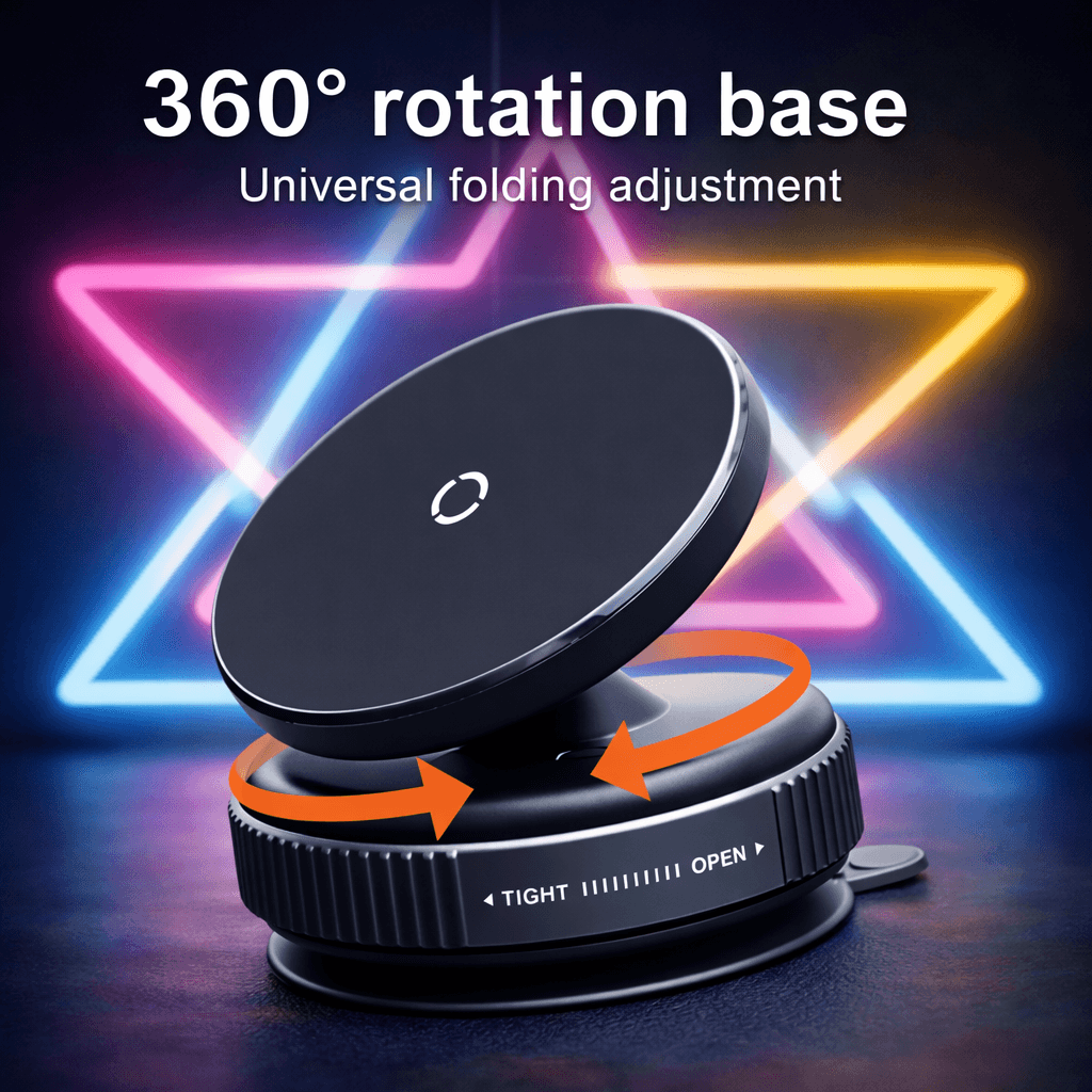 Professional Vacuum Suction Strong Magnetic Car Phone Holder 360° Rotation For All Phone Mobile Holder — main product photo
