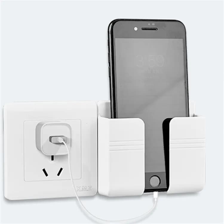 1 pcs Multifunction Mobile Phone Charging Hanging Holder, double-sided adhesive ( white colour ) — main product photo