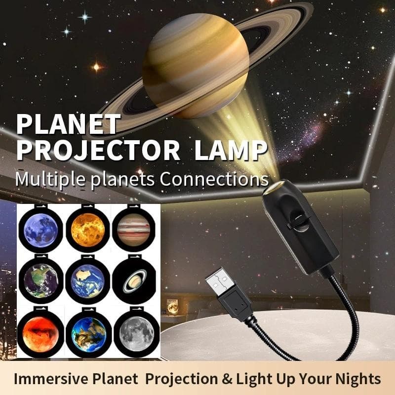 USB Ceiling Moon Earth Projection Atmosphere Light Starry Sky Lamp - 6 Lenses — main product photo